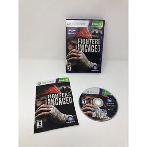 Fighters Uncaged Video Game XBox 360 Requires Kinect Rated T Case Disc Manual